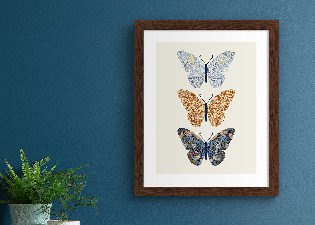 Butterfly V&A wall art print.